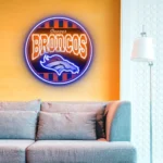 Denver Broncos Neon Sign Vintage Acrylic 1