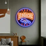 Denver Broncos Neon Sign Vintage Acrylic 1