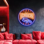 Denver Broncos Neon Sign Vintage Acrylic 1