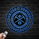 Denver Nuggets Metal Sign Custom Nba 1