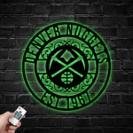 Denver Nuggets Metal Sign Custom Nba 1