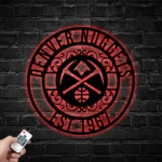 Denver Nuggets Metal Sign Custom Nba 1