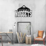 Denver Nuggets Metal Sign Logo 1