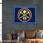 Denver Nuggets Neon Sign Colorado State Map 1