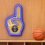 Denver Nuggets Neon Sign Nba Foam Finger 1