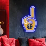Denver Nuggets Neon Sign Nba Foam Finger 1
