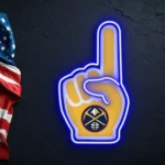 Denver Nuggets Neon Sign Nba Foam Finger 1