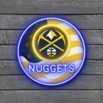 Denver Nuggets Neon Sign Us Pennant Acrylic 1