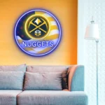 Denver Nuggets Neon Sign Us Pennant Acrylic 1