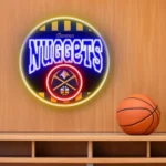 Denver Nuggets Neon Sign Vintage Acrylic 1