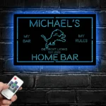 Detroit Lions Metal Sign Custom Football 1