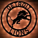 Detroit Lions Metal Sign Nfl 1