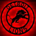 Detroit Lions Metal Sign Nfl 1