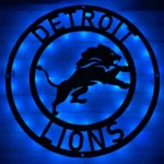 Detroit Lions Metal Sign Nfl 1