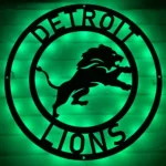 Detroit Lions Metal Sign Nfl 1
