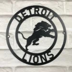 Detroit Lions Metal Sign Nfl 1