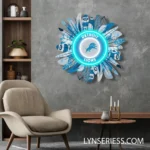 Detroit Lions Neon Sign Acrylic Artwork 1