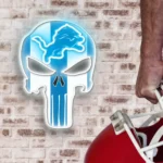Detroit Lions Neon Sign The Punisher 1