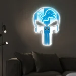 Detroit Lions Neon Sign The Punisher 1