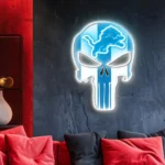 Detroit Lions Neon Sign The Punisher 1