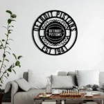 Detroit Pistons Metal Sign Custom Nba 1