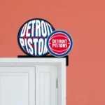 Detroit Pistons Metal Sign Detroit Team Logo 1