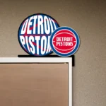 Detroit Pistons Metal Sign Detroit Team Logo 1