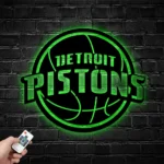 Detroit Pistons Metal Sign Logo 1