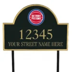 Detroit Pistons Metal Sign Nba Team Logo 1