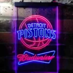 Detroit Pistons Neon Sign Budweiser 1