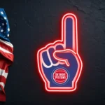 Detroit Pistons Neon Sign Nba Foam Finger 1