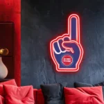 Detroit Pistons Neon Sign Nba Foam Finger 1