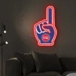 Detroit Pistons Neon Sign Nba Foam Finger 1