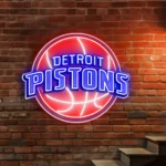 Detroit Pistons Neon Sign Pistons 1