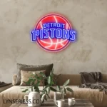 Detroit Pistons Neon Sign Pistons 1