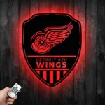 Detroit Red Wings Metal Sign Shield Shape 1