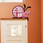 Detroit Red Wings Metal Sign Winged Red Wheel 1