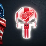 Detroit Red Wings Neon Sign The Punisher 1
