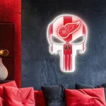 Detroit Red Wings Neon Sign The Punisher 1
