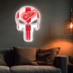 Detroit Red Wings Neon Sign The Punisher 1
