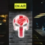 Detroit Red Wings Neon Sign The Punisher 1