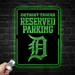 Detroit Tigers Metal Sign Reserved Parking 1