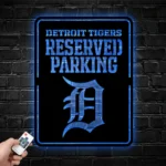 Detroit Tigers Metal Sign Reserved Parking 1