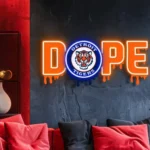 Detroit Tigers Neon Sign Dripping Dope 1