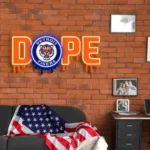 Detroit Tigers Neon Sign Dripping Dope 1