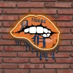 Detroit Tigers Neon Sign Dripping Lips 1