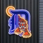 Detroit Tigers Neon Sign Tiger D Logo 1