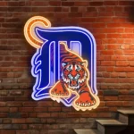 Detroit Tigers Neon Sign Tiger D Logo 1