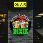 Dixie Neon Sign Handcrafted Mug Foam Party 1