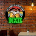 Dixie Neon Sign Handcrafted Mug Foam Party 1